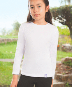 Alternative view of Buso Niña Algodón Manga Larga Cuello Redondo