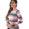 Blusa Algodón Sencilla Algodón  Raya Ancha Multicolor